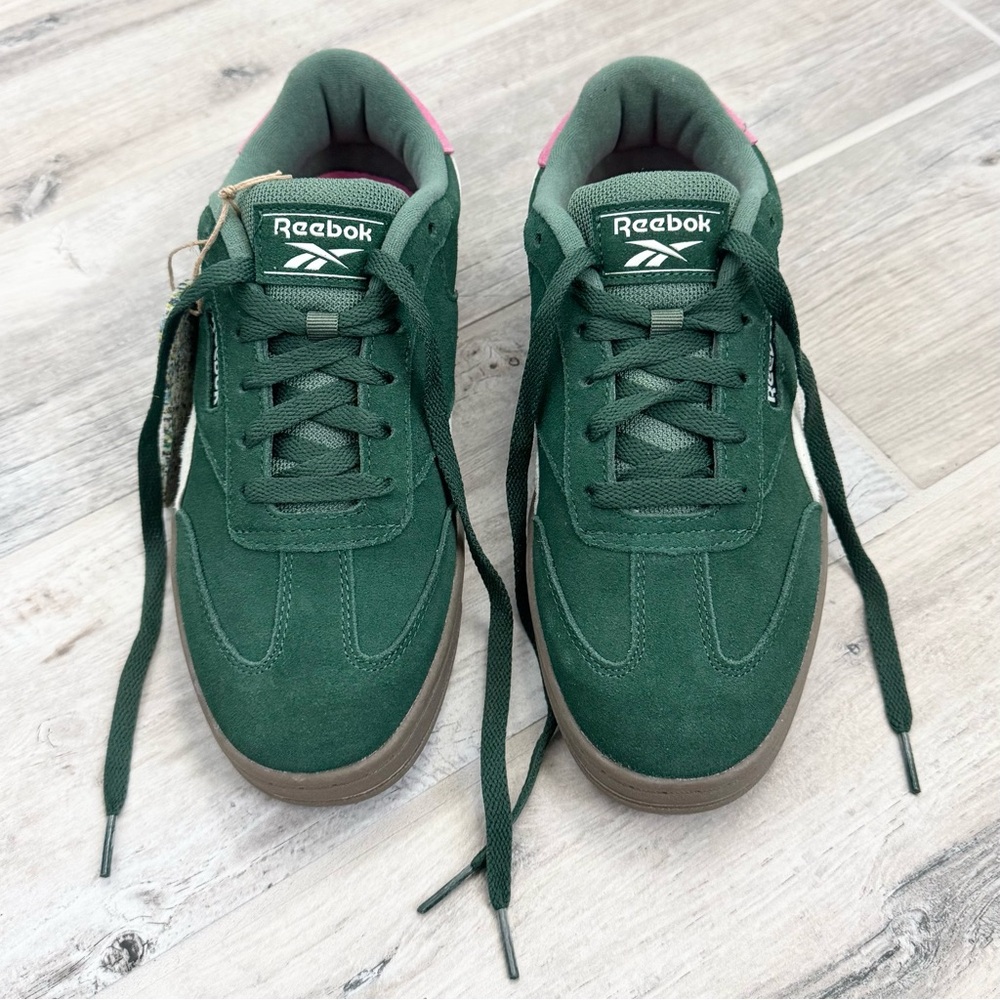 Reebok Green Suede Forte Lounger Shoes